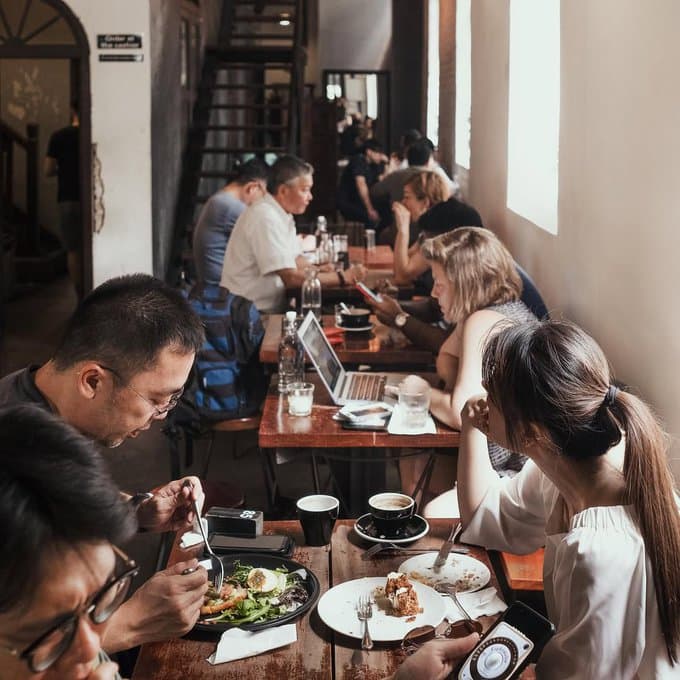 Cafe scene at VCR
