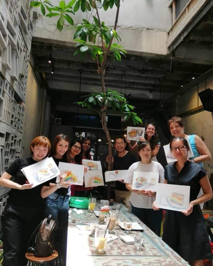 Leaf & Co. Café workspace